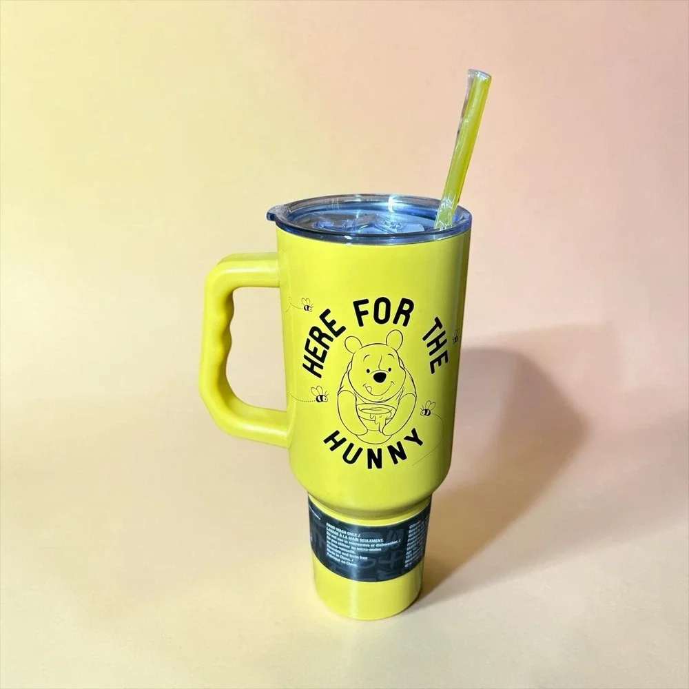 Disney Winnie the Pooh Here For The Hunny 40oz Stainless Steel Tumbler Yellow